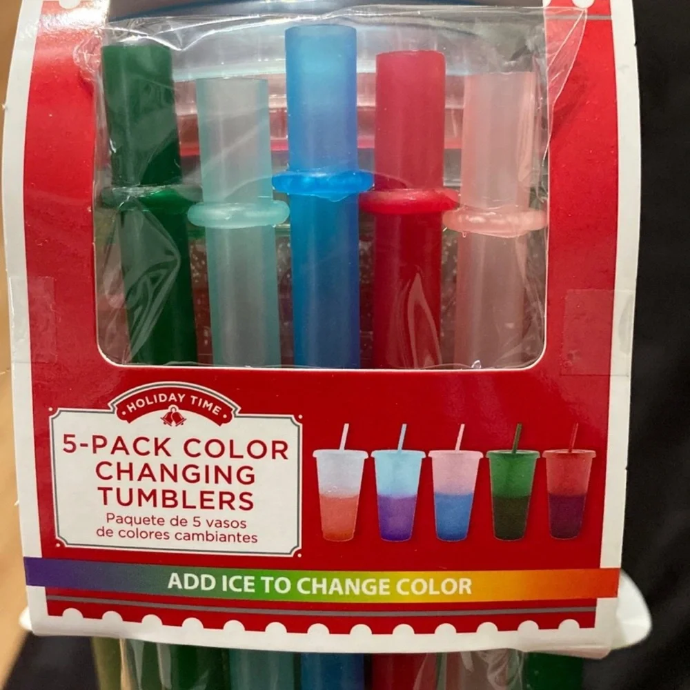 Color-Changing Tumblers Set - Green, Blue, Red